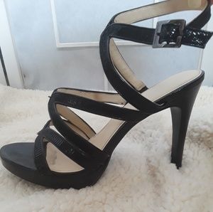Black Strappy Calvin Klein Heels